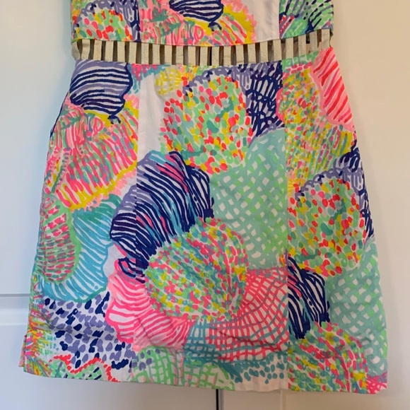 Lilly Pulitzer Ziggy Romper Multi Roar of the Seas Size 2 - Picture 3 of 10